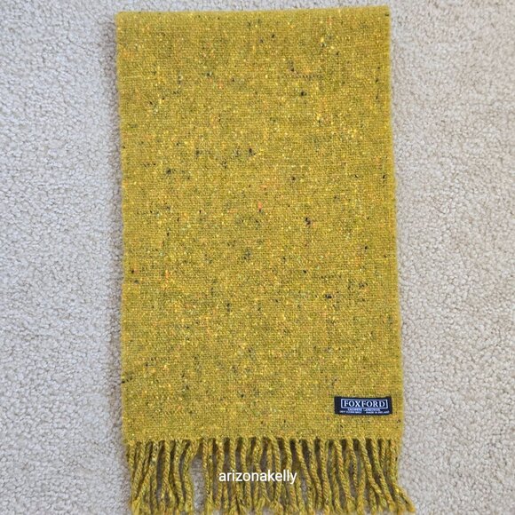 NWOT Foxford Cashmere Wool Scarf Tweed Donegal Speckled - Picture 8 of 12